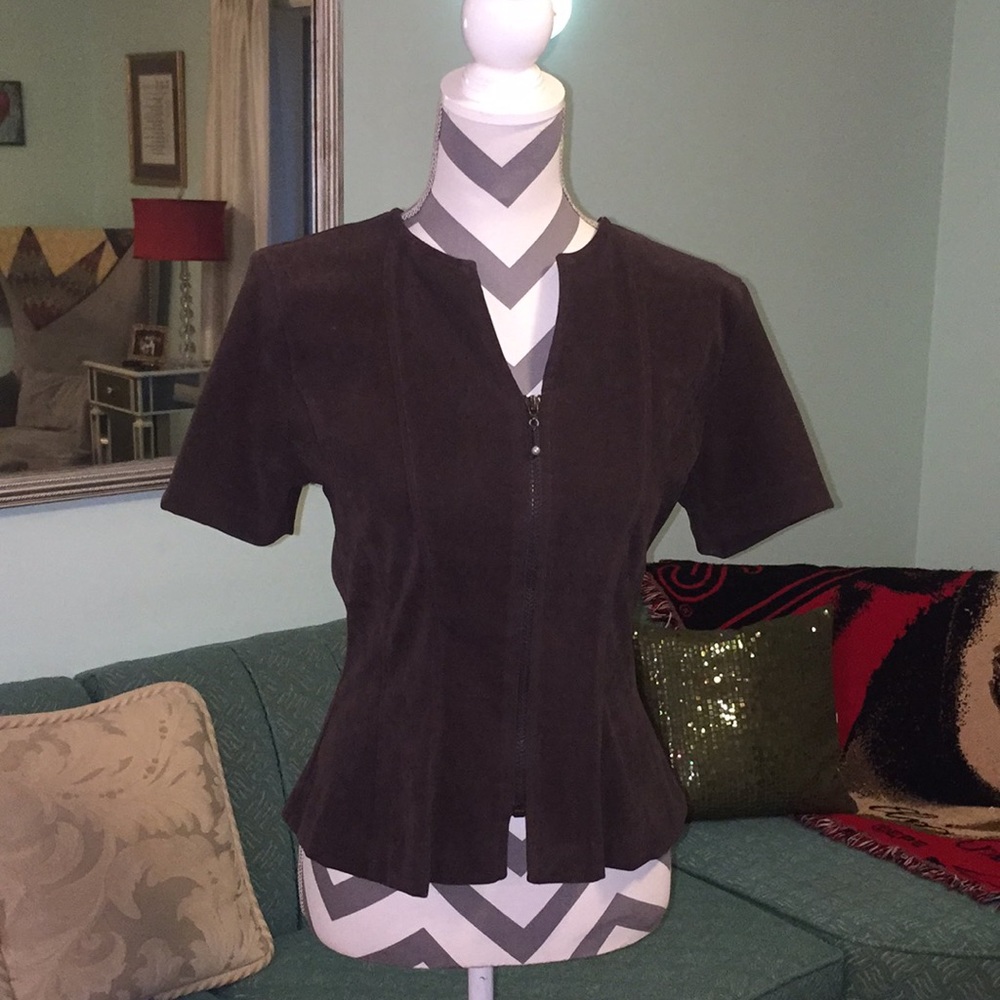 Suede-like Jacket-Top!